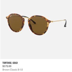 Ray Ban Round Fleck Reflective Sunglasses